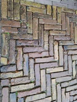 Oude waaltjes type Zaanstad op pallets