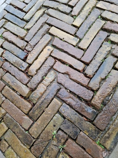 Oude waaltjes type Zaanstad op pallets